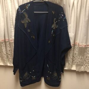 1990s High Fashion Beaded Sweater Jacket - 781